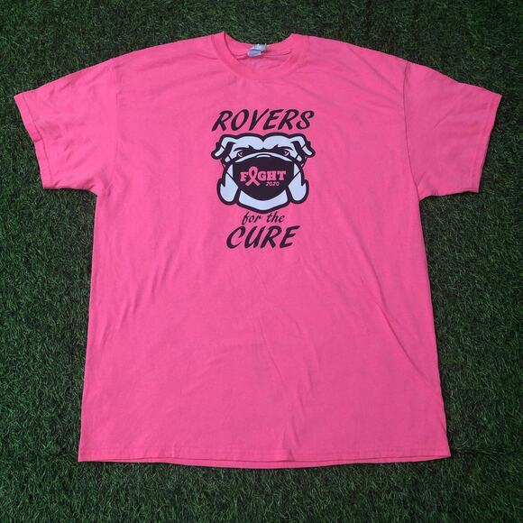 Hot Pink 2020 ‘Rovers Fight For The Cure’ Graphic Tee - Picture 1 of 3